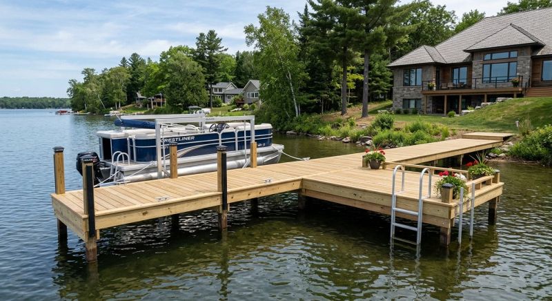 Wood Dock Installation in Olathe, KS